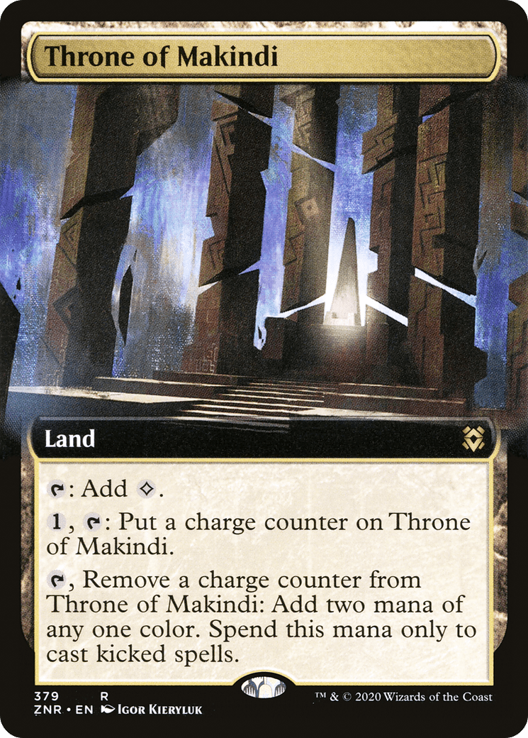 Throne of Makindi (Extended Art) [Zendikar Rising] Foil