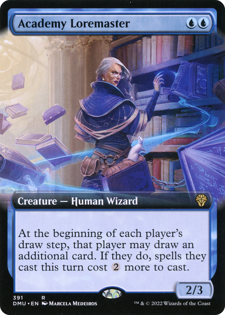Academy Loremaster (Extended Art) [Dominaria United] Foil