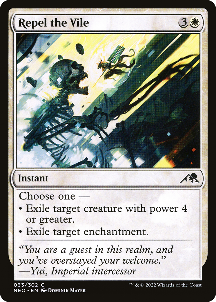 Repel the Vile [Kamigawa: Neon Dynasty] Foil
