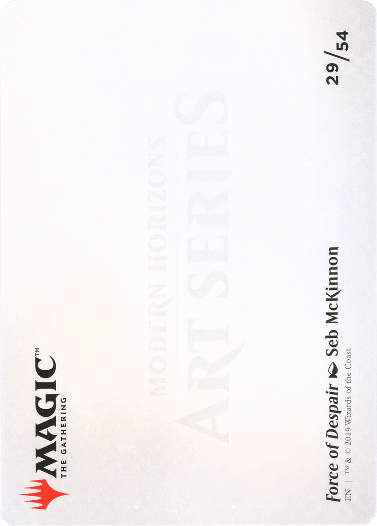 Force of Despair // Force of Despair (AMH1-029) - Modern Horizons Art Series (Borderless)