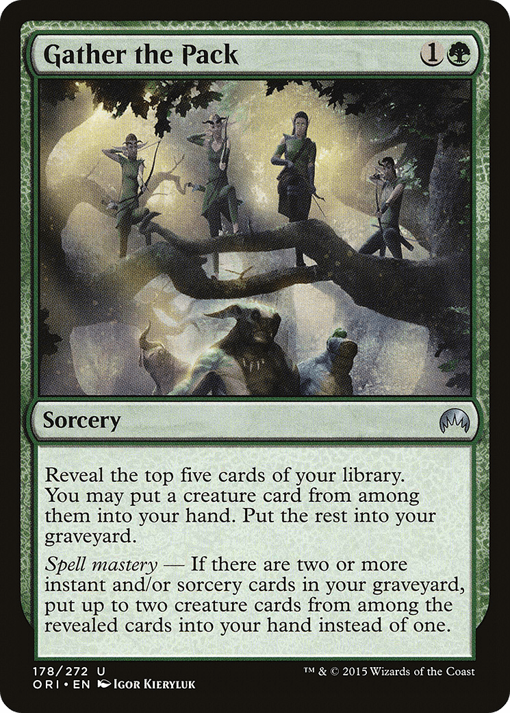 Gather the Pack [Magic Origins] Foil
