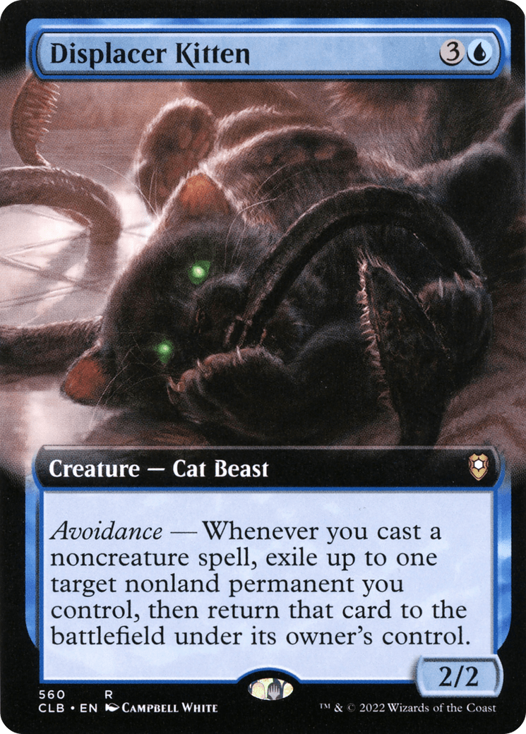 Displacer Kitten (Extended Art) [Commander Legends: Battle for Baldur's Gate] Foil