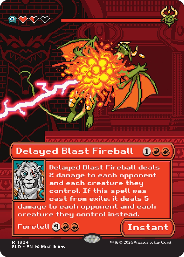 Delayed Blast Fireball (1824) [Secret Lair Drop] (Borderless)