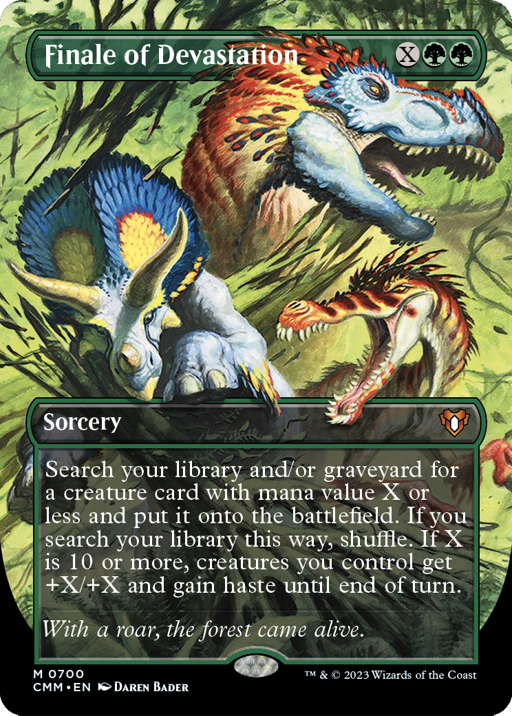 Finale of Devastation (Borderless Alternate Art) [Commander Masters] Foil