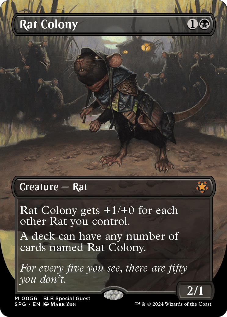 Rat Colony (Borderless) [Bloomburrow Special Guests] Foil