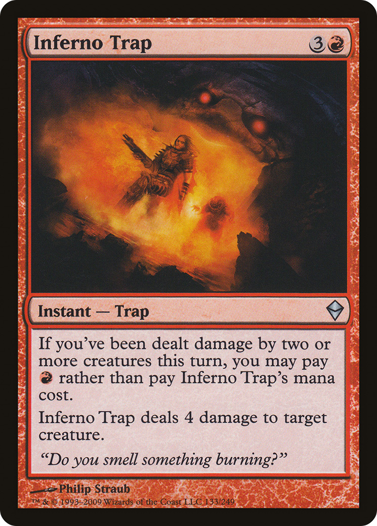 Inferno Trap [Zendikar] Foil