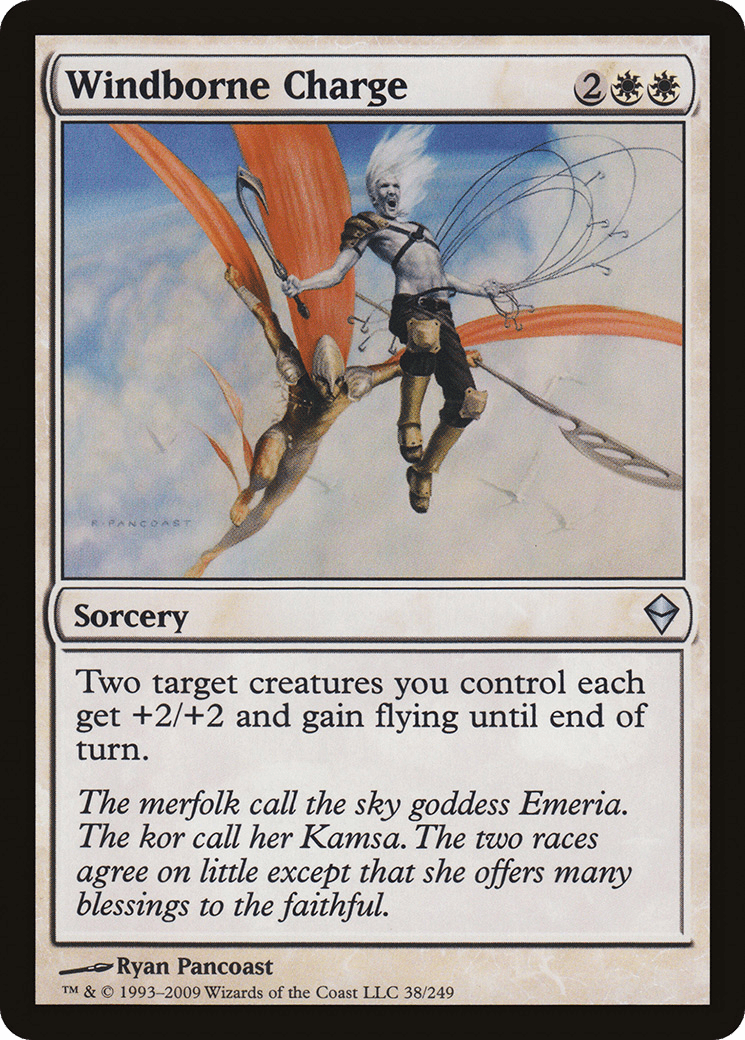 Windborne Charge [Zendikar] Foil