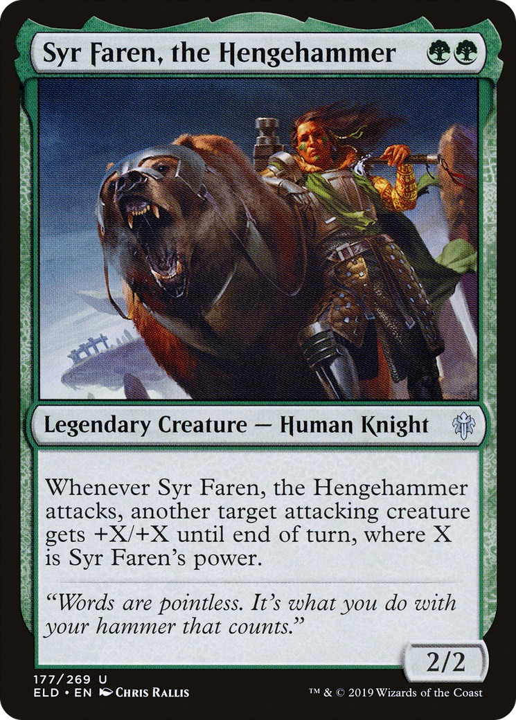 Syr Faren, the Hengehammer [Throne of Eldraine] Foil