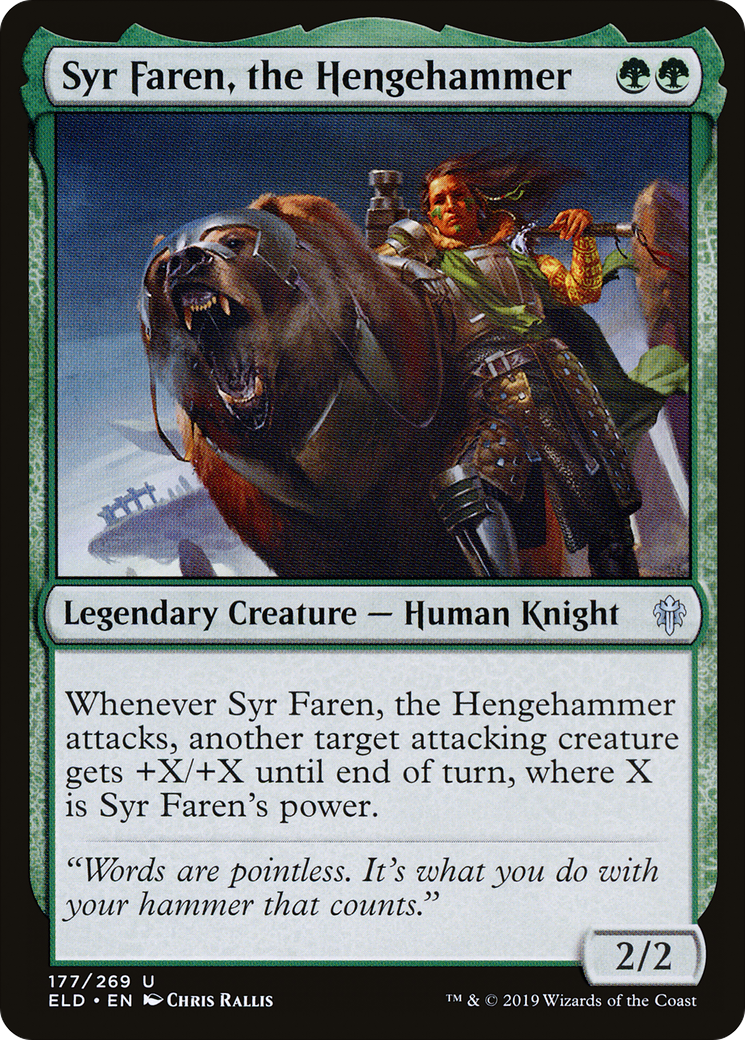 Syr Faren, the Hengehammer [Throne of Eldraine] Foil