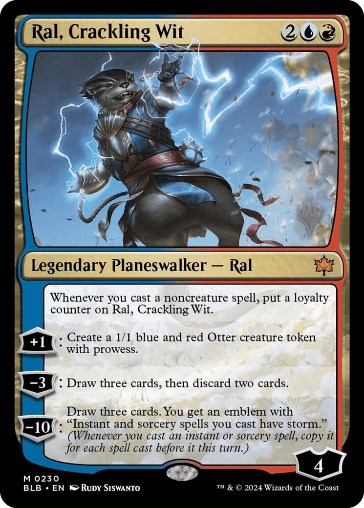 Ral, Crackling Wit (Promo Pack) [Bloomburrow Promos] Foil