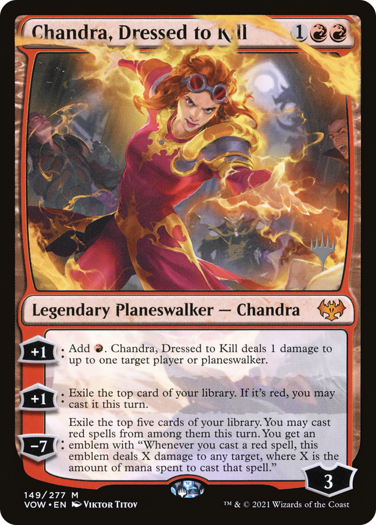 Chandra, Dressed to Kill (Promo Pack) [Innistrad: Crimson Vow Promos] Foil