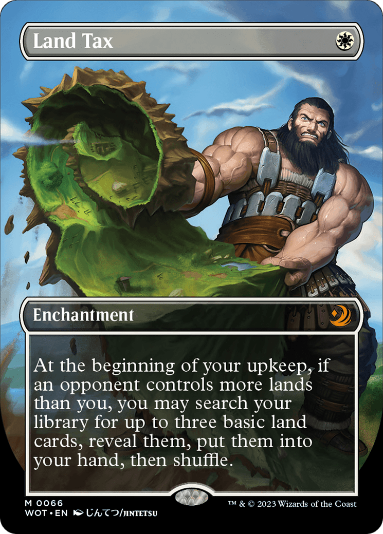Land Tax (Anime Borderless) [Wilds of Eldraine: Enchanting Tales] Foil