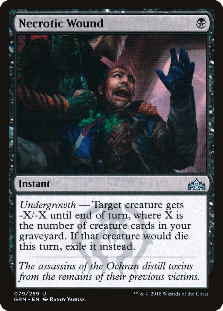 Necrotic Wound [Guilds of Ravnica] Foil