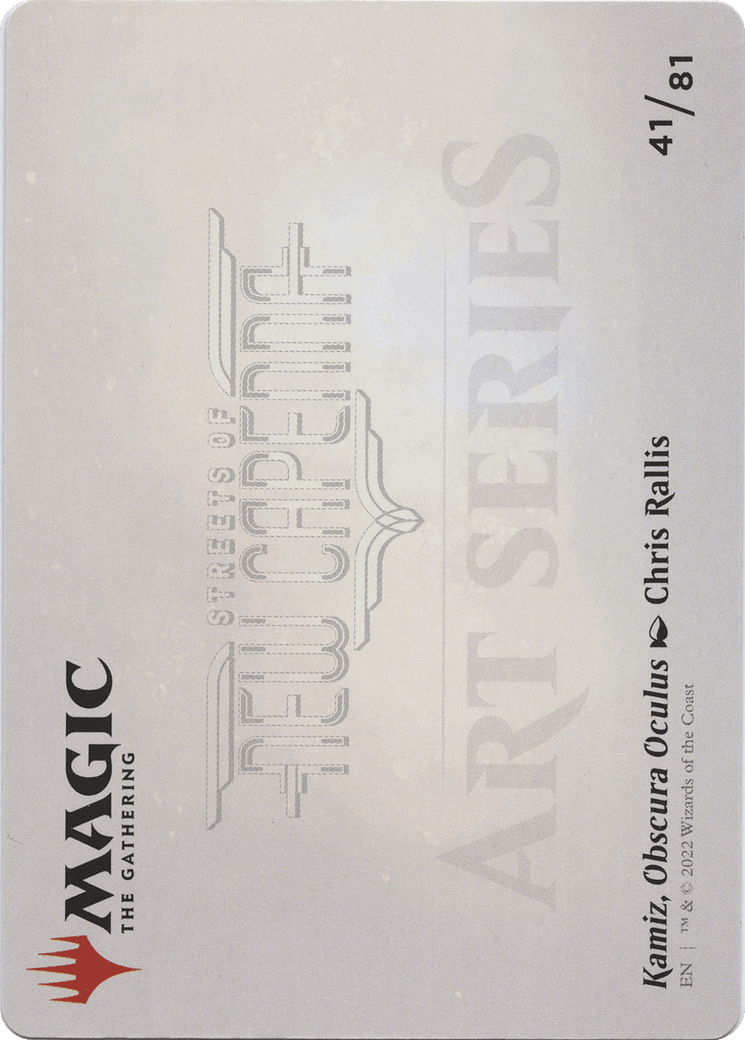 Kamiz, Obscura Oculus // Kamiz, Obscura Oculus (ASNC-041) - New Capenna Art Series (Borderless) Foil
