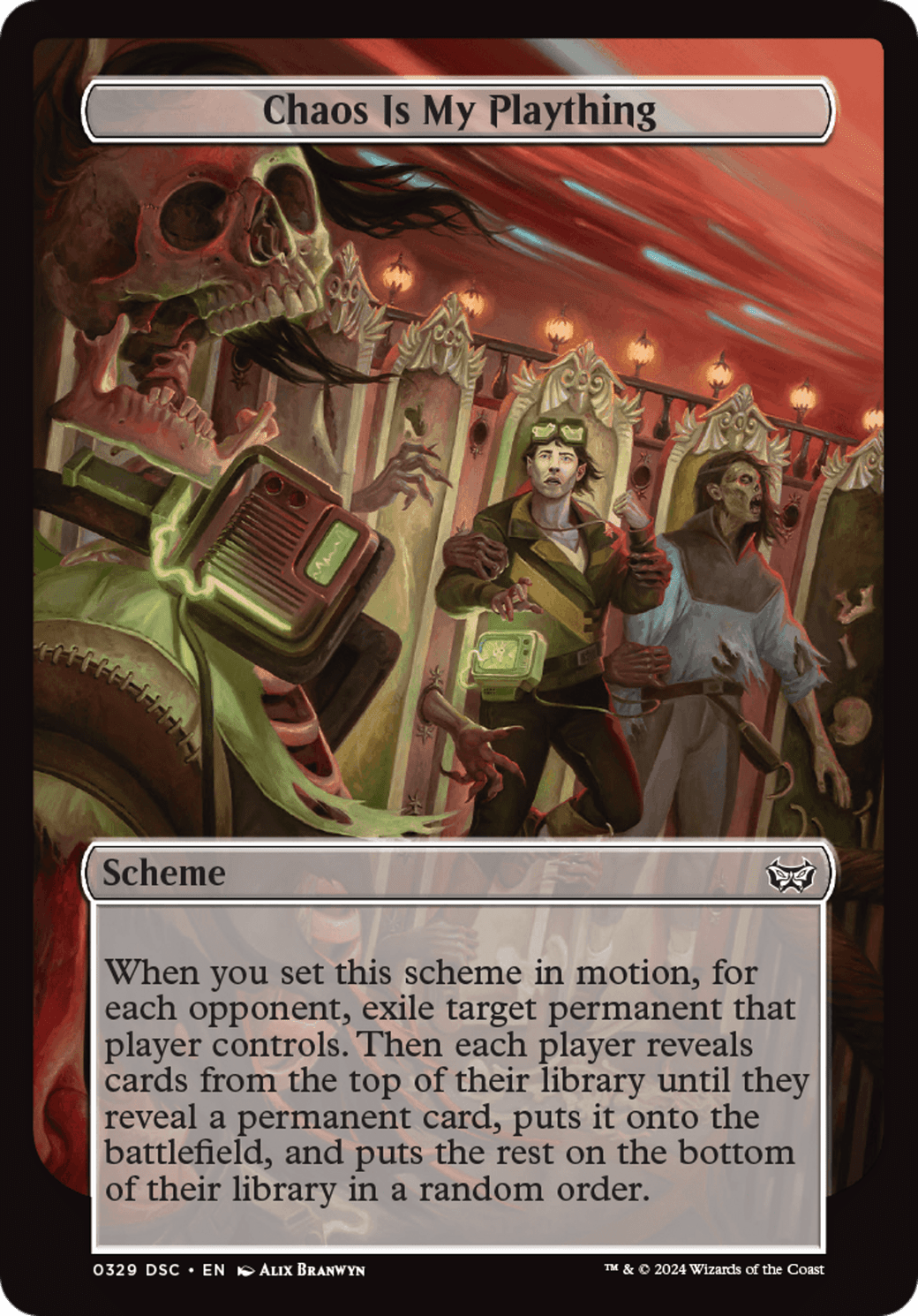 Chaos is My Plaything (Full Art) [Duskmourn: Archenemy]