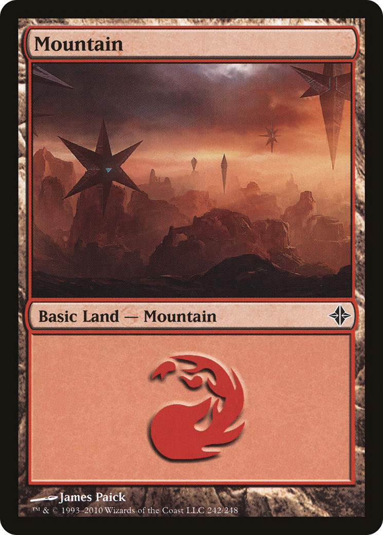 Mountain (242) [Rise of the Eldrazi] Foil