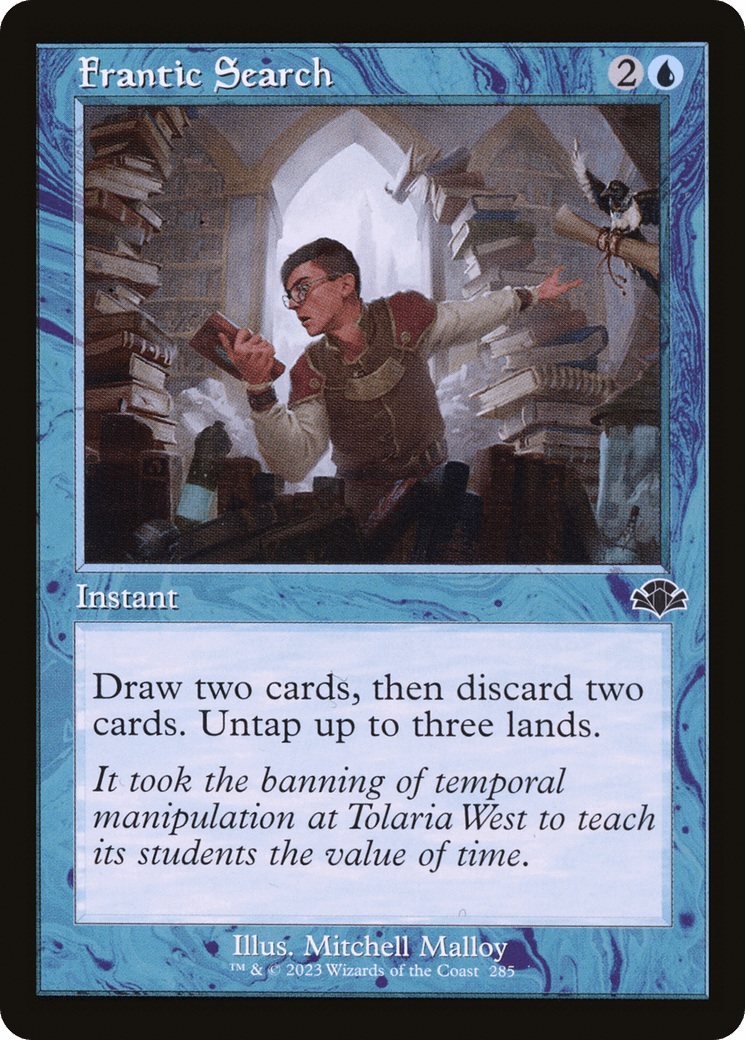 Frantic Search (Retro) [Dominaria Remastered] Foil