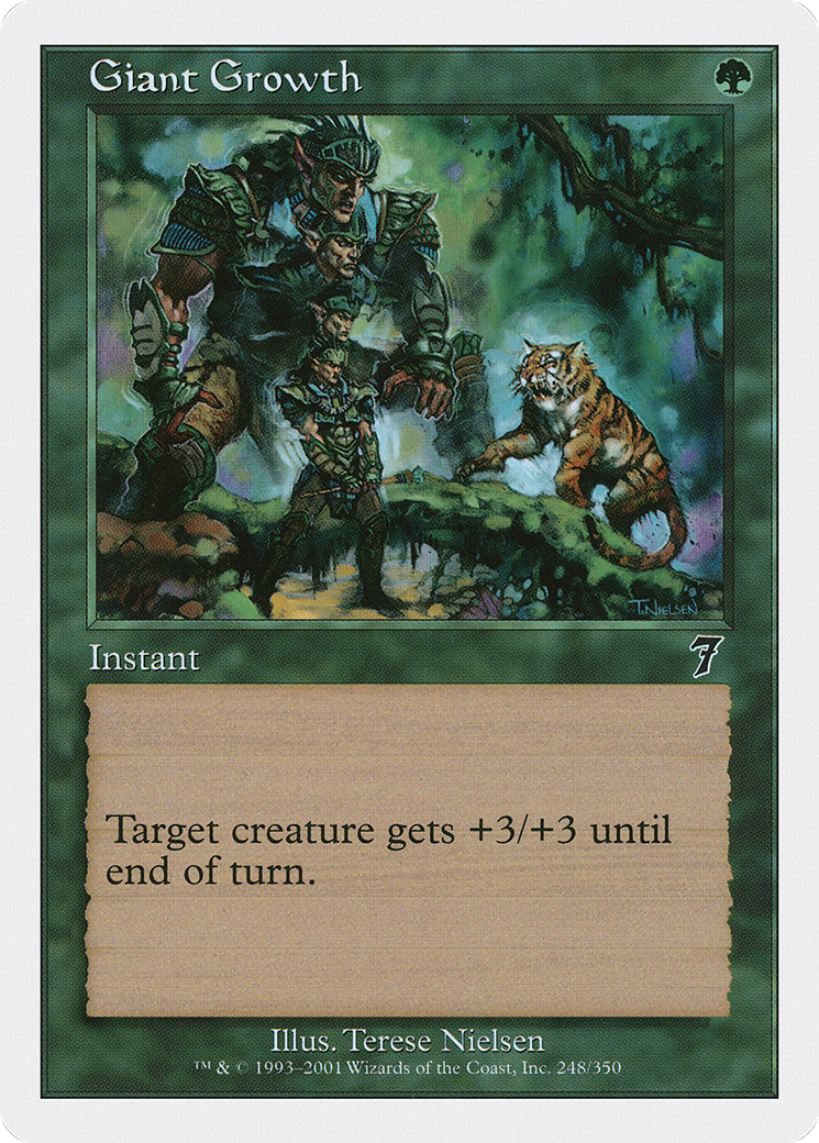 Giant Growth [Seventh Edition] Foil