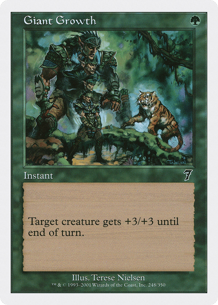 Giant Growth [Seventh Edition] Foil