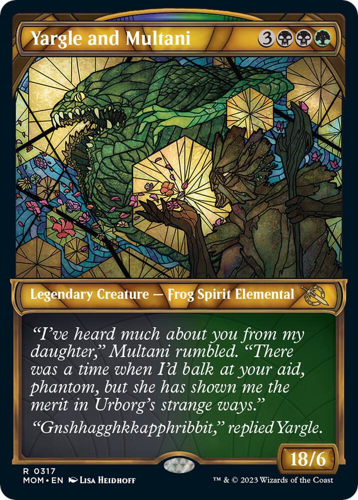 Yargle and Multani 317/291 (March of the Machine)  - Showcase Foil