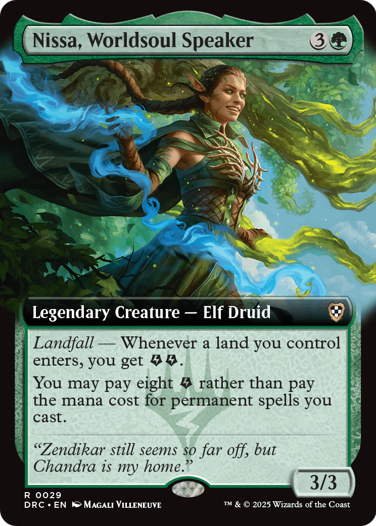 Nissa, Worldsoul Speaker (Extended Art) (-029) [Commander: Aetherdrift]