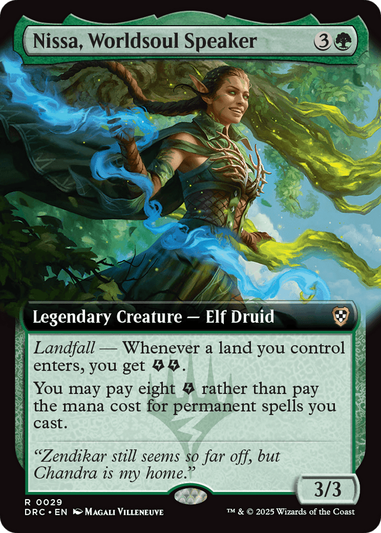 Nissa, Worldsoul Speaker (Extended Art) (-029) [Commander: Aetherdrift]