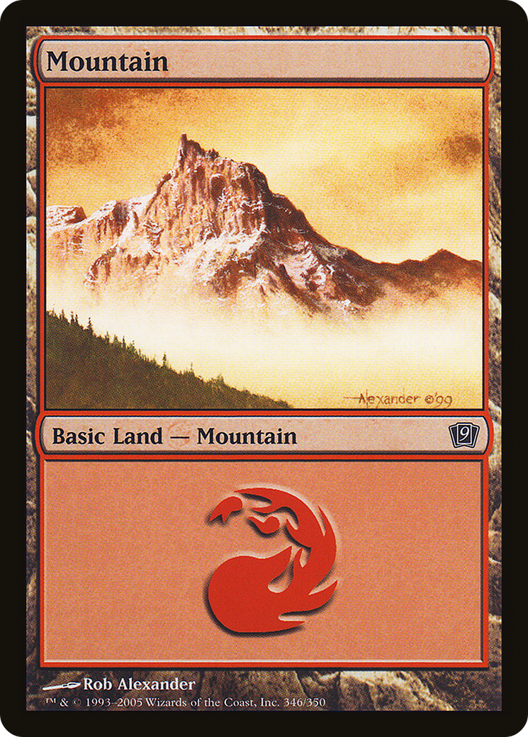 Mountain (346) [Ninth Edition] Foil