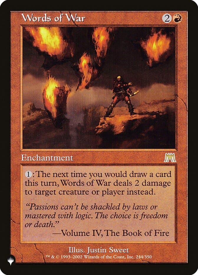 Words of War |  (ONS-244) [The List]