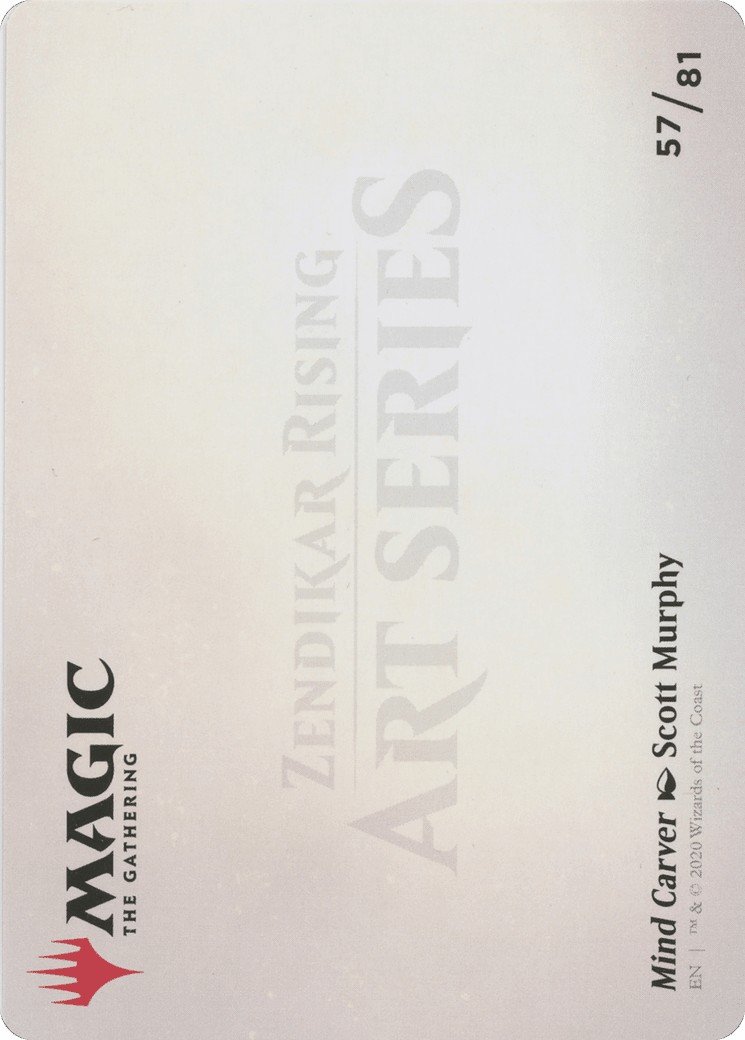 Mind Carver // Mind Carver (AZNR-057) - Zendikar Rising Art Series (Borderless)