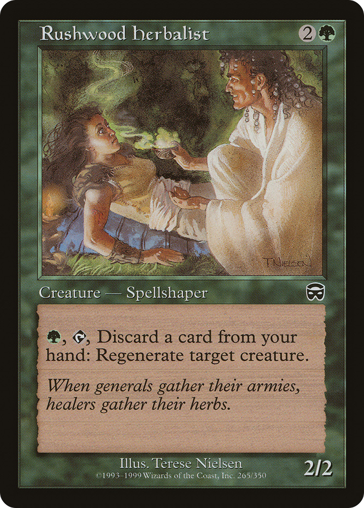 Rushwood Herbalist [Mercadian Masques] Foil