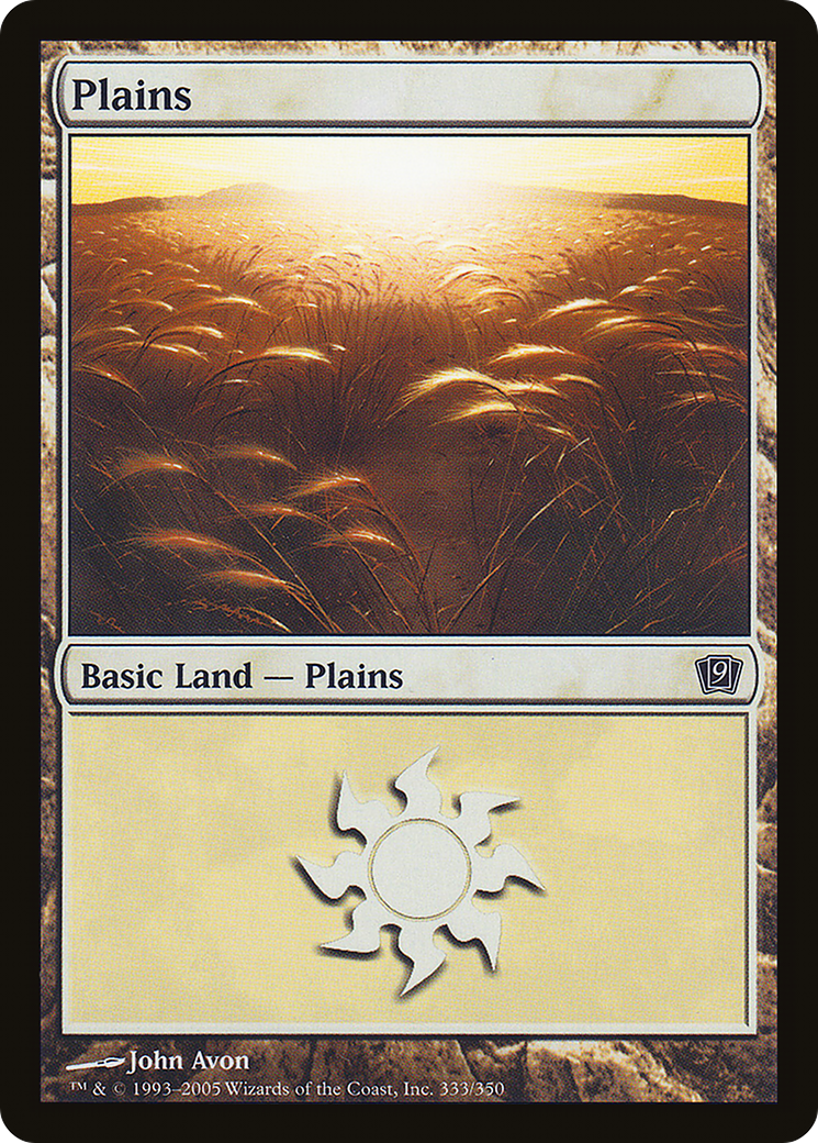 Plains (333) [Ninth Edition] Foil
