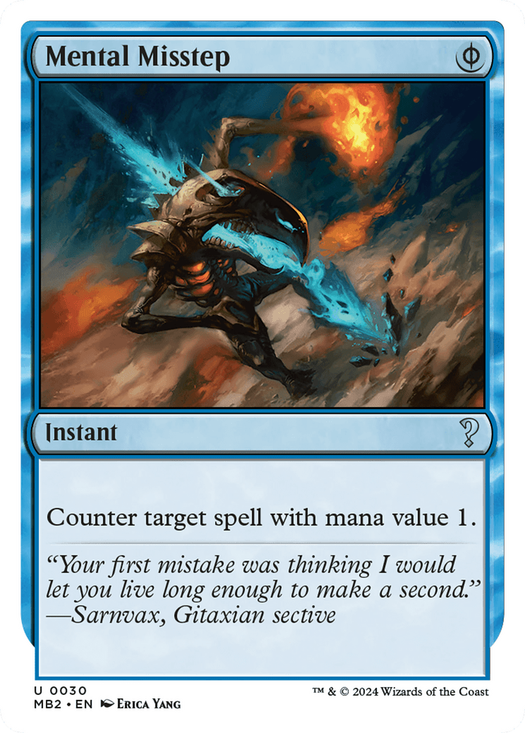 Mental Misstep (White Border) [Mystery Booster 2]