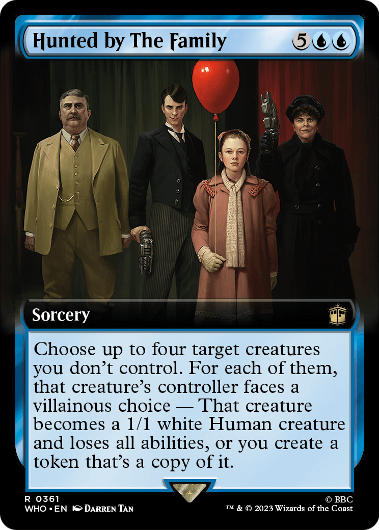 Hunted by The Family (Extended Art) [Doctor Who] Foil