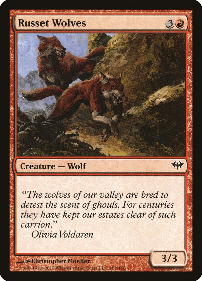 Russet Wolves 102/158 (Dark Ascension)  - Foil
