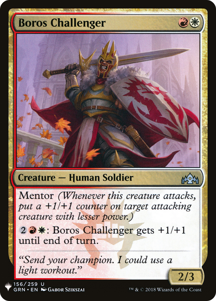 Boros Challenger |  (GRN-156) [The List]