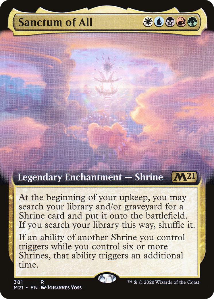 Sanctum of All (Extended Art) [Core Set 2021] Foil