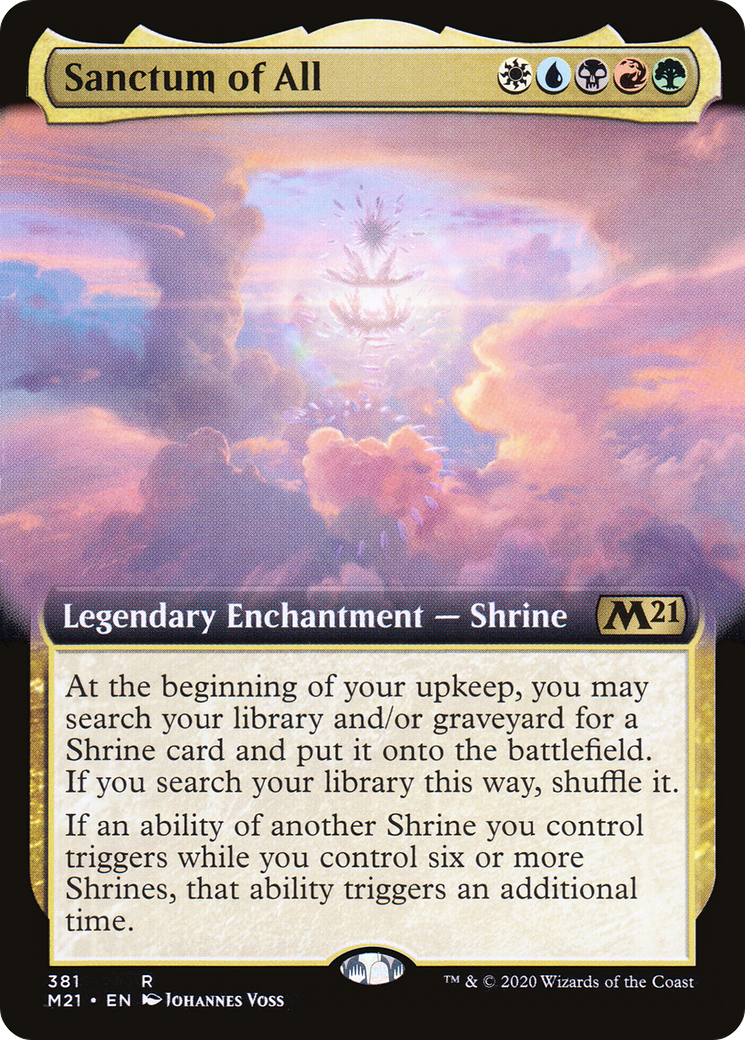 Sanctum of All (Extended Art) [Core Set 2021] Foil