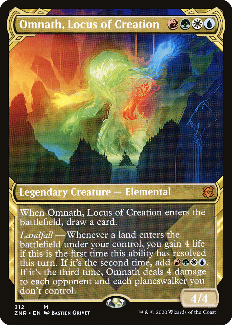 Omnath, Locus of Creation (Showcase) [Zendikar Rising] Foil
