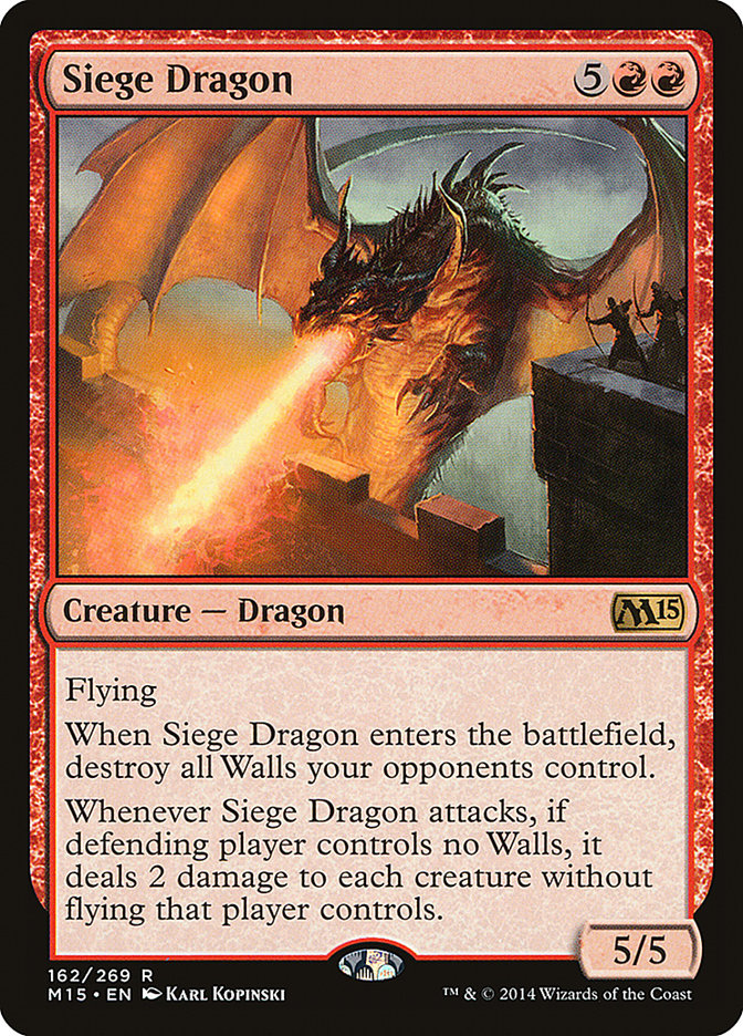 Siege Dragon 162 (Magic 2015 (M15)) 