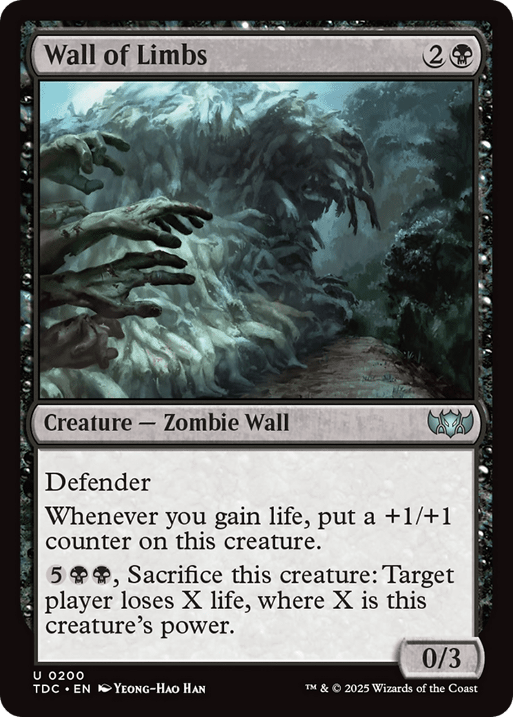 Wall of Limbs (200) [Commander: Tarkir: Dragonstorm]