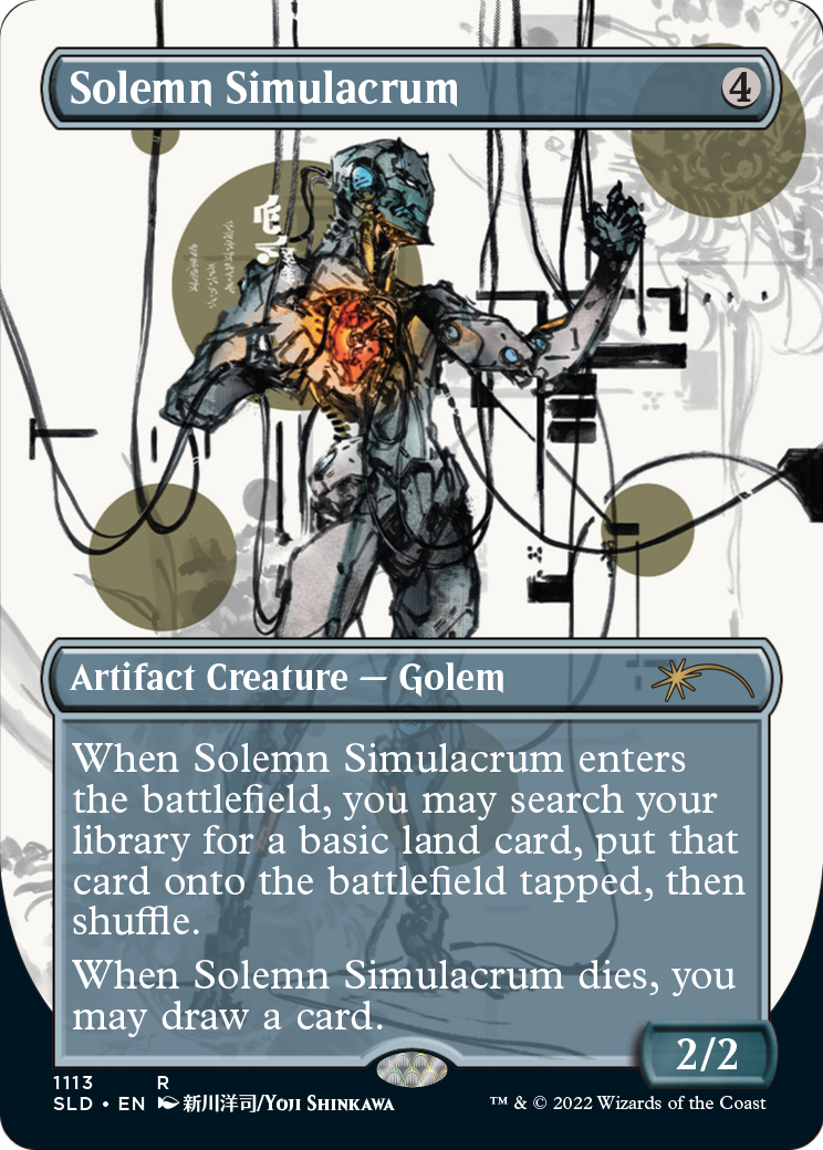 Solemn Simulacrum (Borderless) [Secret Lair Drop Series] Foil