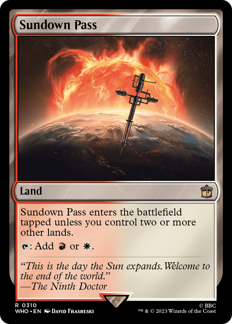 Sundown Pass [Doctor Who] Foil