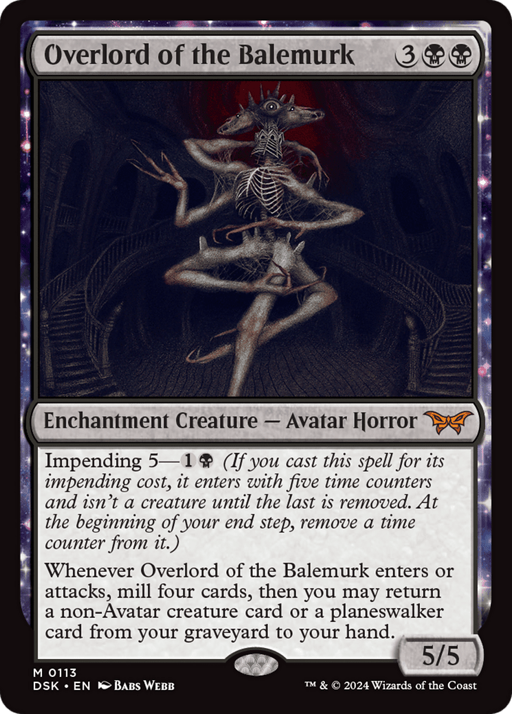 Overlord of the Balemurk [Duskmourn: House of Horror] Foil