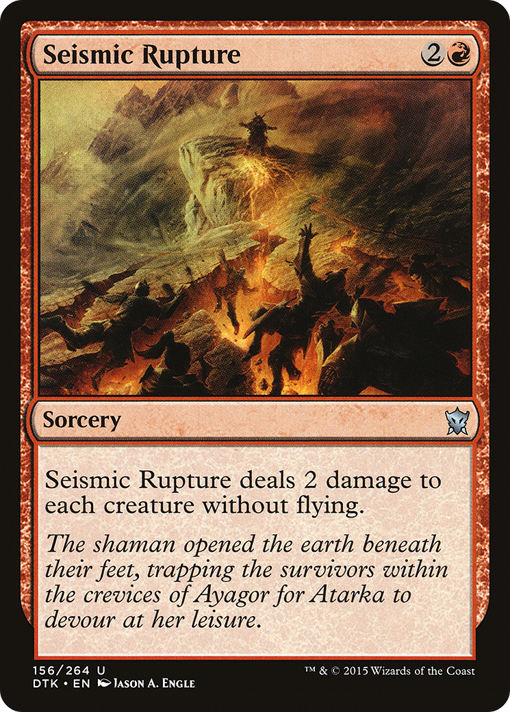 Seismic Rupture [Dragons of Tarkir] Foil