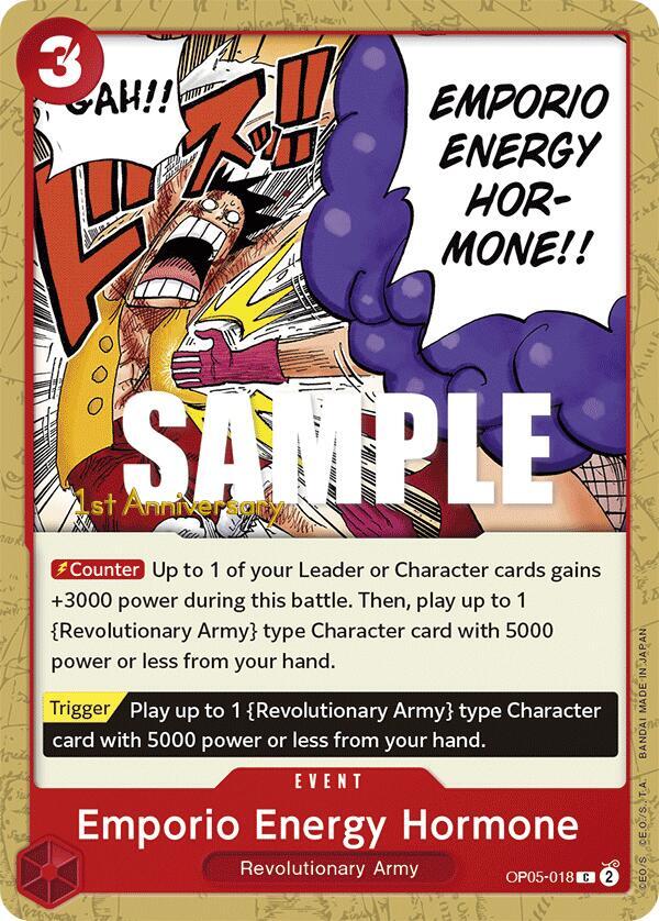 Emporio Energy Hormone OP05-018 (Awakening of the New Era: 1st Anniversary Tournament Cards) 