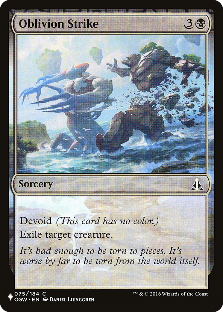 Oblivion Strike |  (OGW-75) [The List]