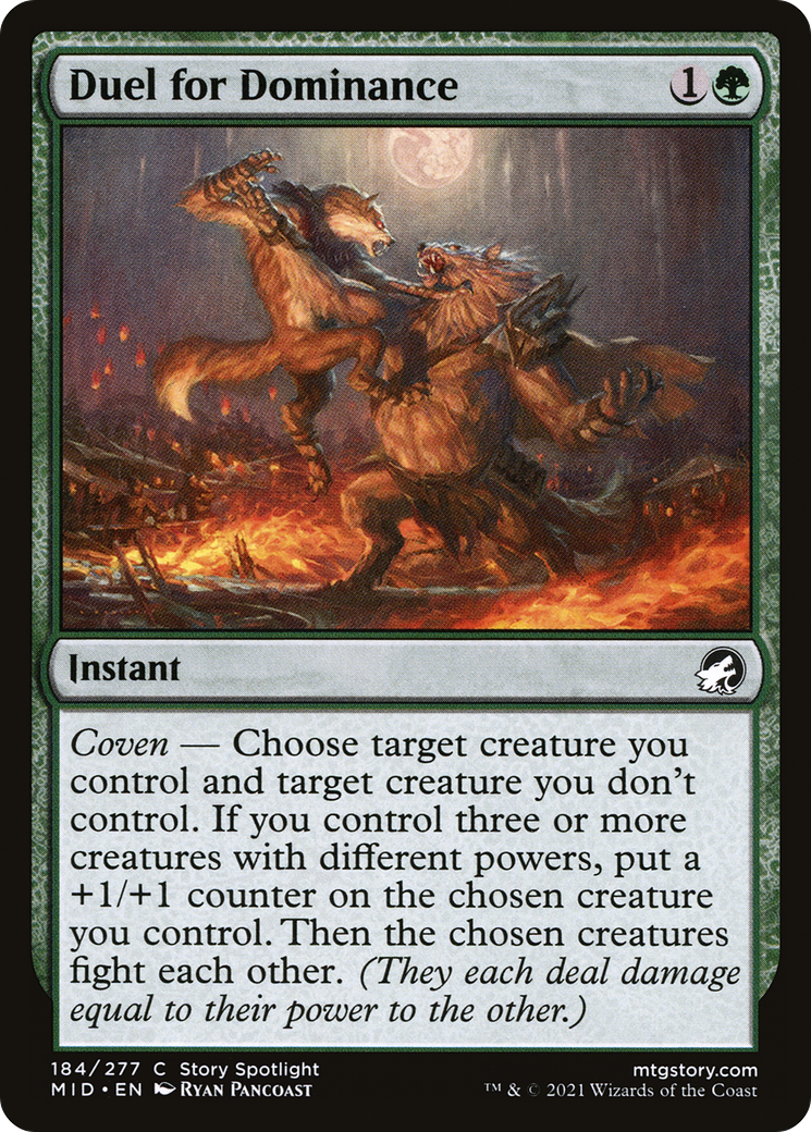 Duel for Dominance [Innistrad: Midnight Hunt] Foil