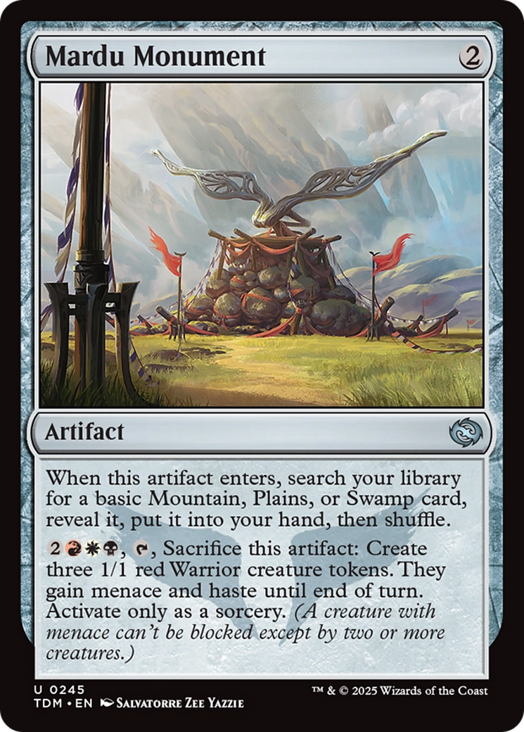 Mardu Monument (245) [Tarkir: Dragonstorm]  Foil