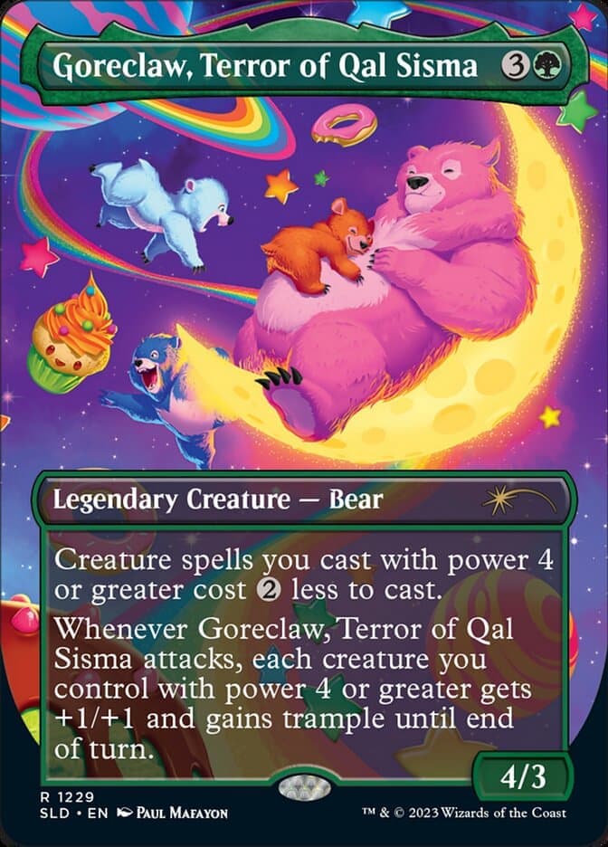 Goreclaw, Terror of Qal Sisma (Borderless) [Secret Lair Drop Series] Foil