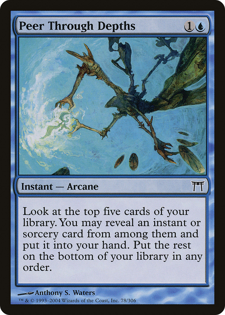Peer Through Depths [Champions of Kamigawa] Foil